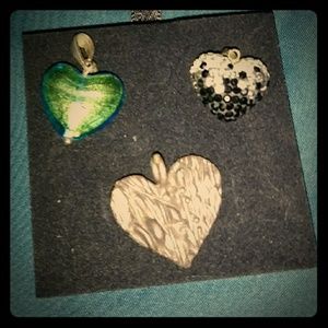 3 Heart Pendants